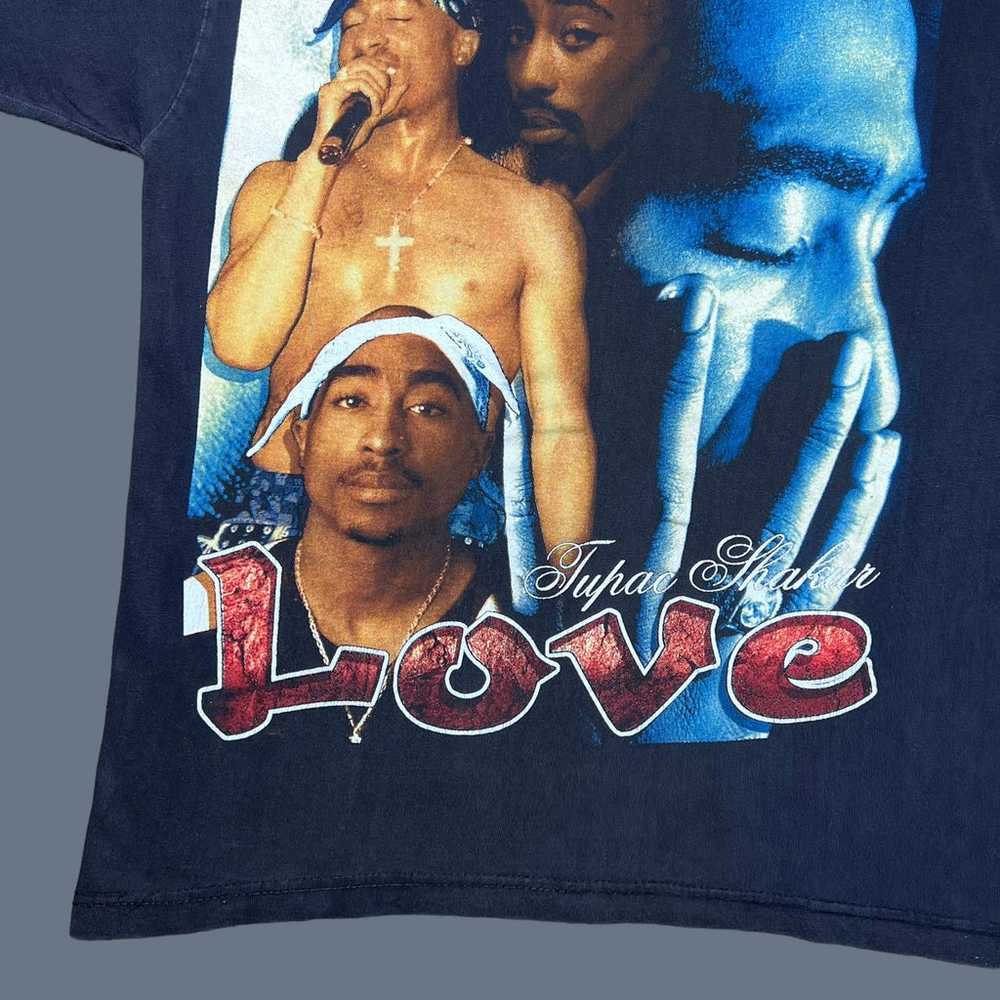 Vintage 1990s 2Pac Do For Love Memorial Rap Tee T… - image 9