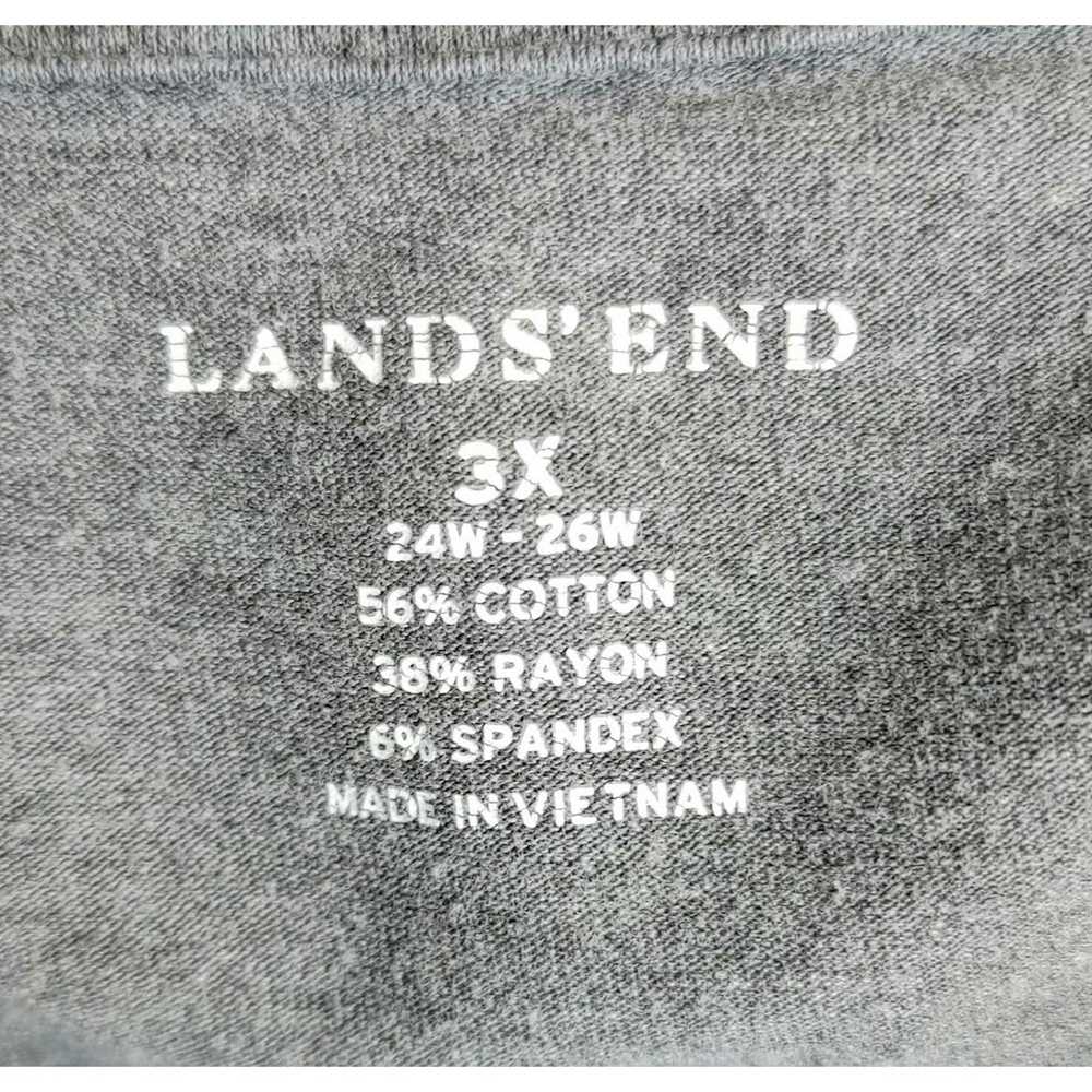 Lands End Land's End Gray Cowl Neck Long Sleeve 3… - image 4