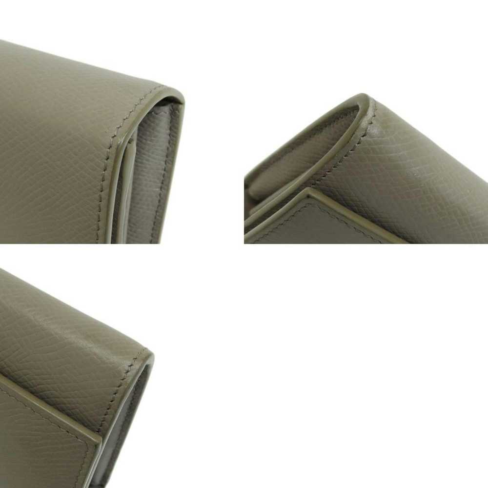Celine CELINE flap large long wallet leather ladi… - image 10