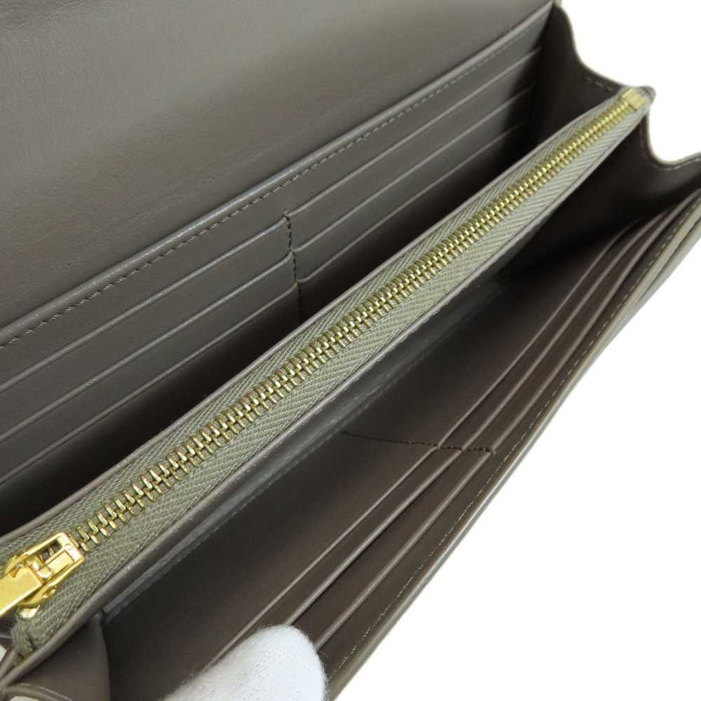 Celine CELINE flap large long wallet leather ladi… - image 5