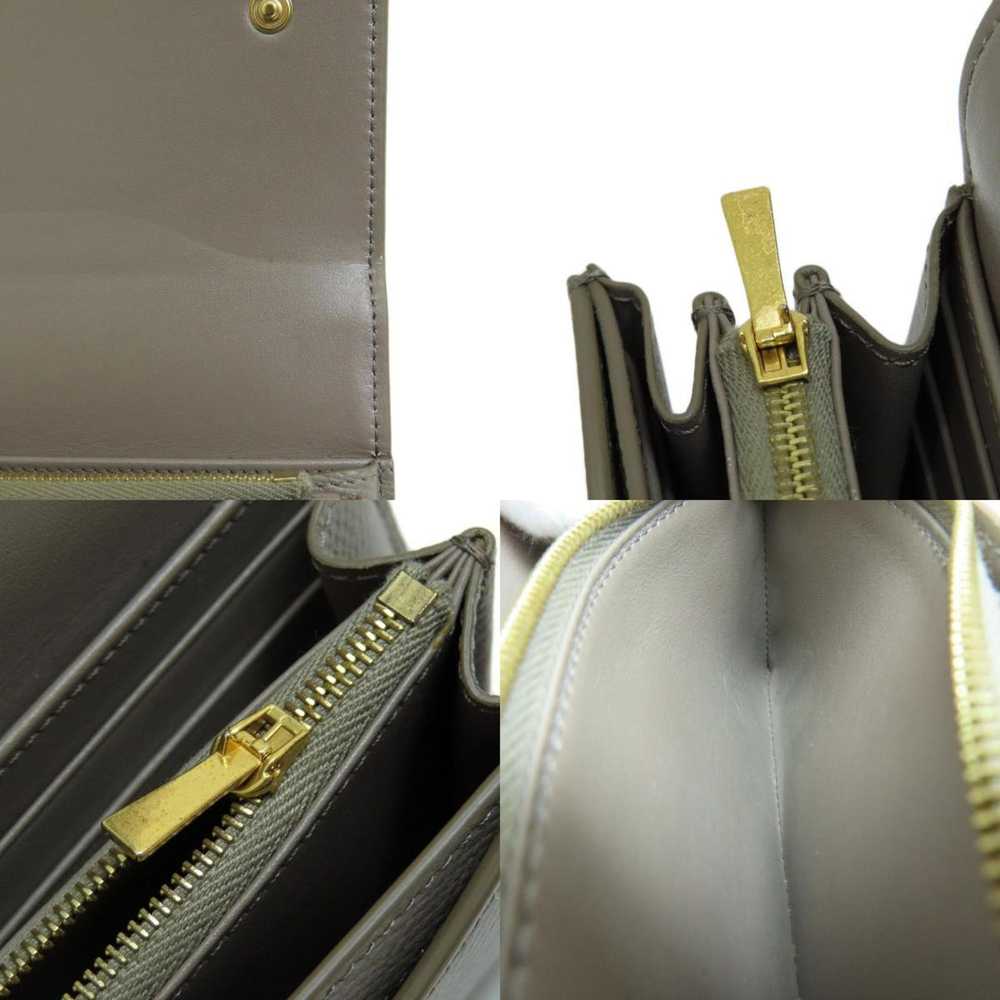 Celine CELINE flap large long wallet leather ladi… - image 7