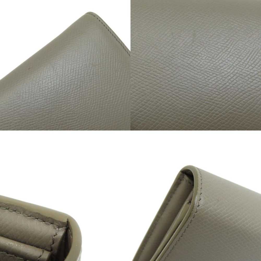 Celine CELINE flap large long wallet leather ladi… - image 9