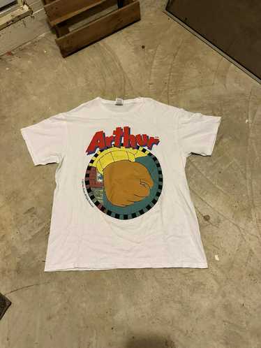 Vintage VTG Y2K 2001 Arthur Closed Fist Graphic Te