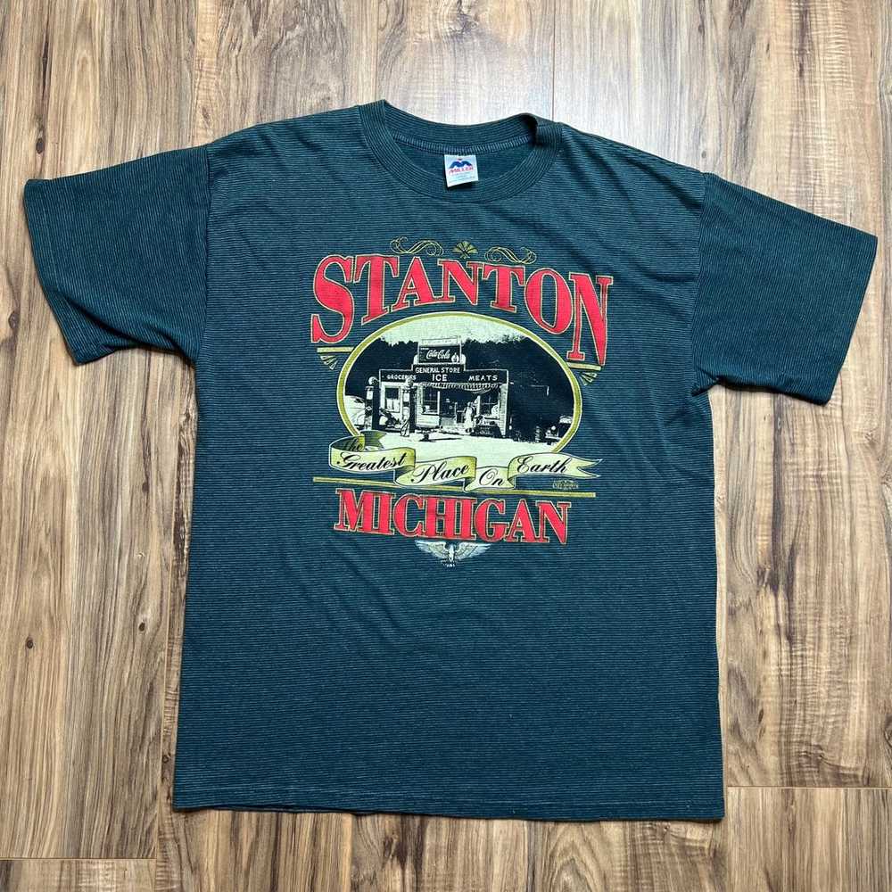 Stanton Michigan City T Shirt 90s Vintage Mens La… - image 1