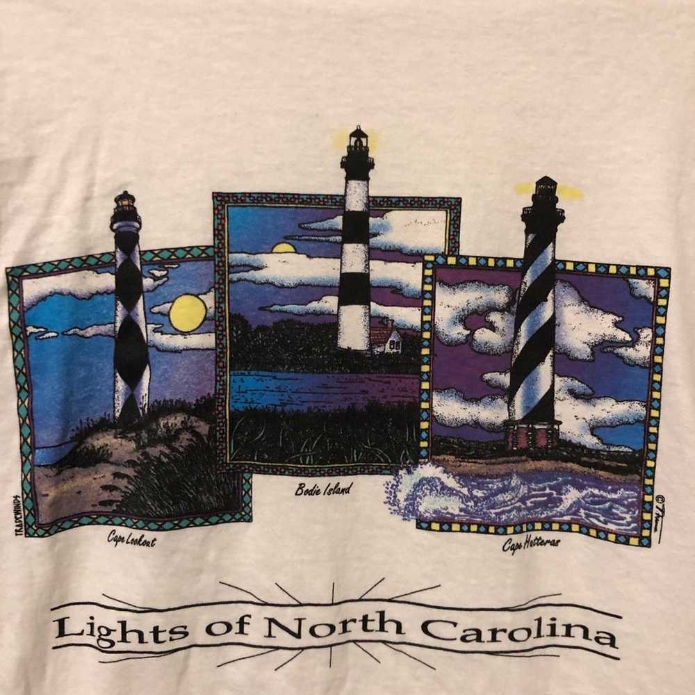 Vintage Large Lighthouses of North Carolina white… - image 4