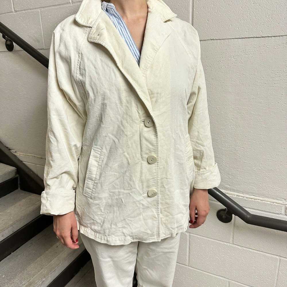 Other Portrait Barn Coat Womens Sz S Ivory Cordur… - image 2