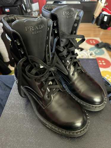 Prada Black Combat Boots - image 1