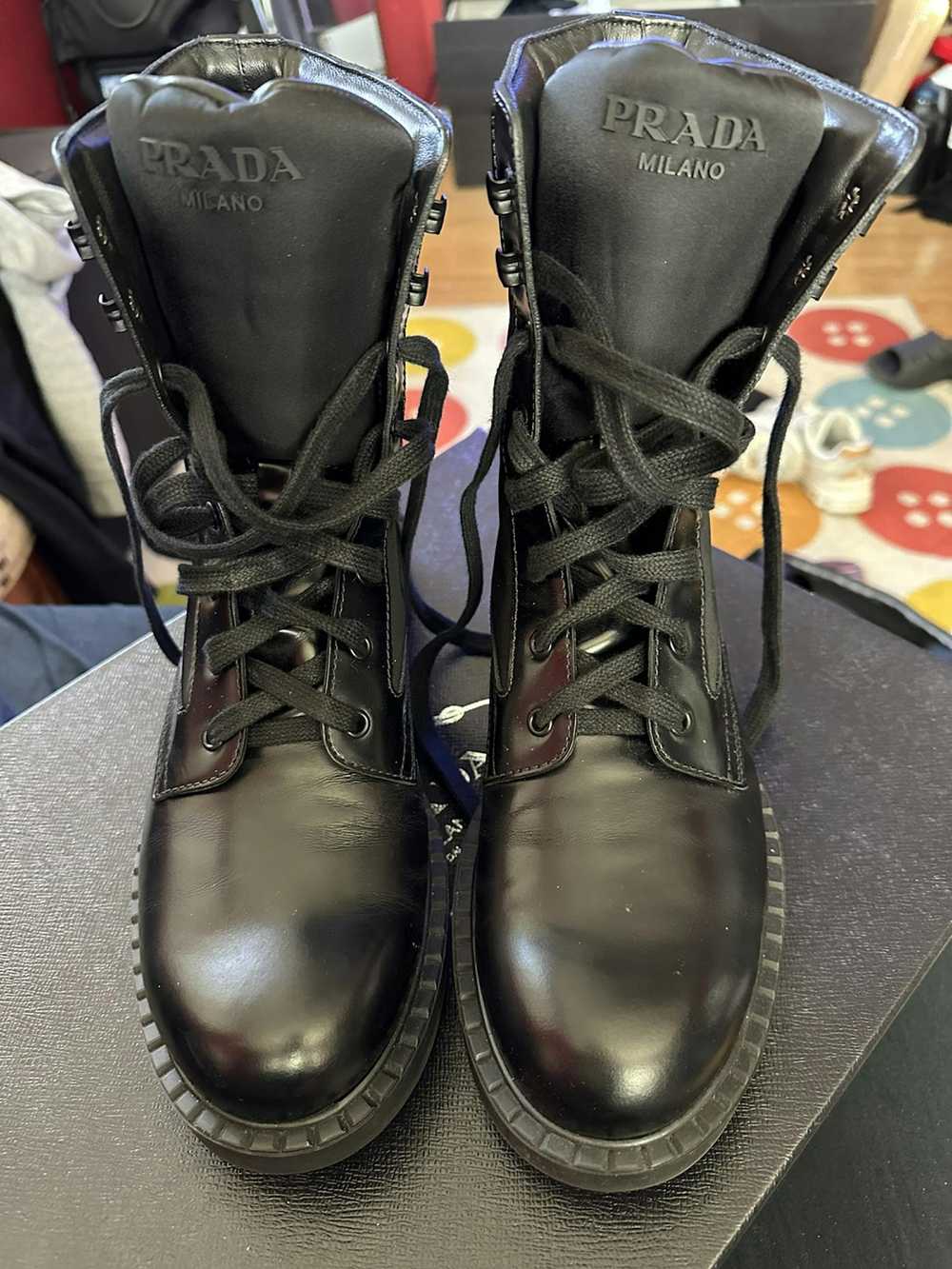 Prada Black Combat Boots - image 2