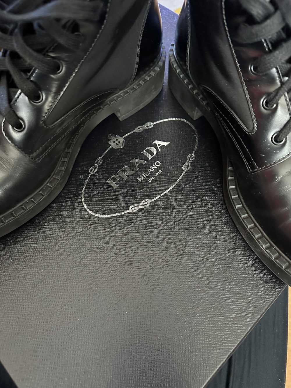 Prada Black Combat Boots - image 8