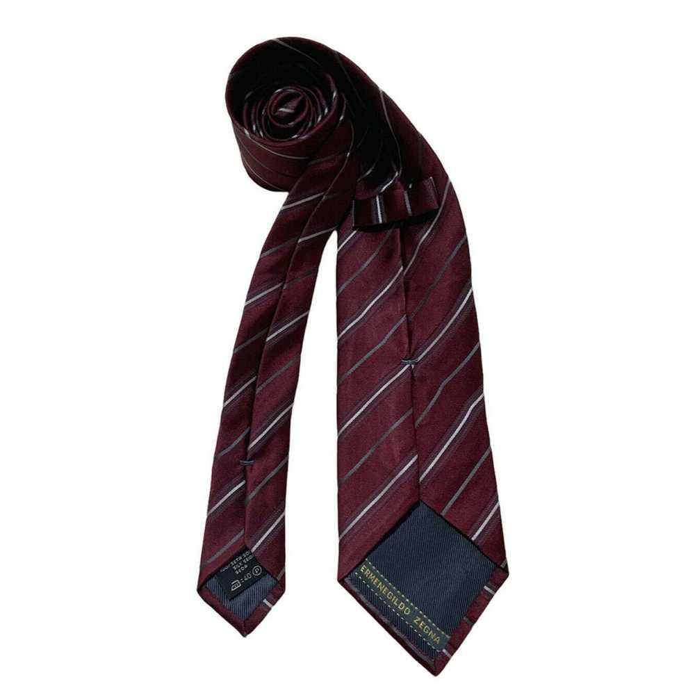 Ermenegildo Zegna ERMENEGILDO ZEGNA Striped Silk … - image 1