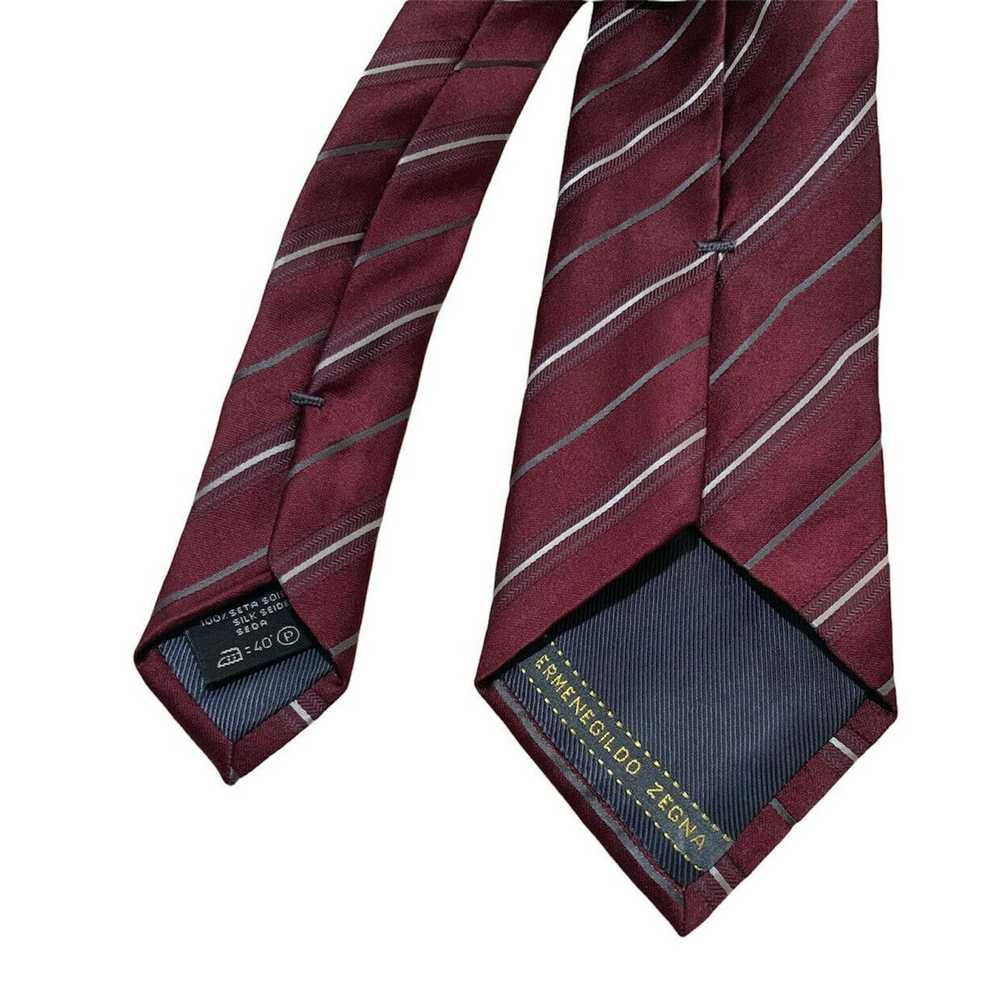 Ermenegildo Zegna ERMENEGILDO ZEGNA Striped Silk … - image 2