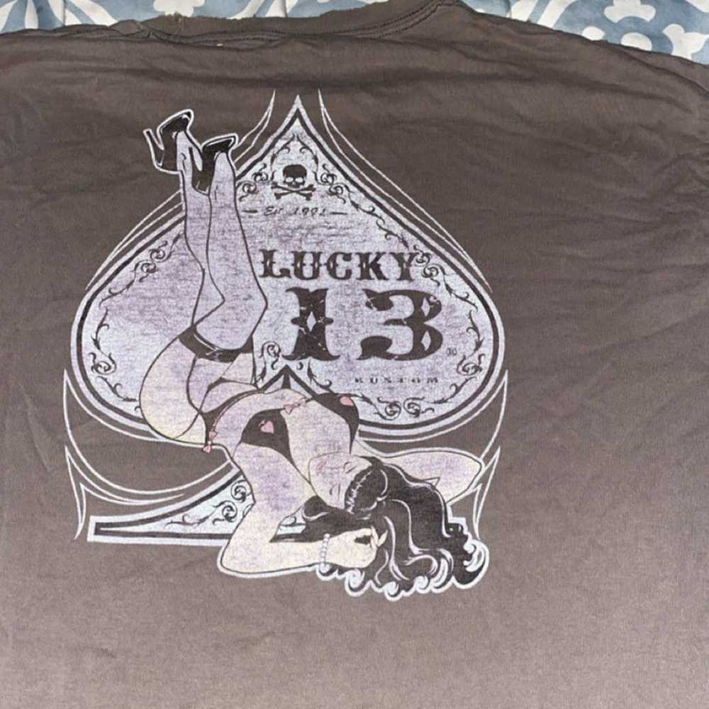 Lucky 13 t shirt - image 2