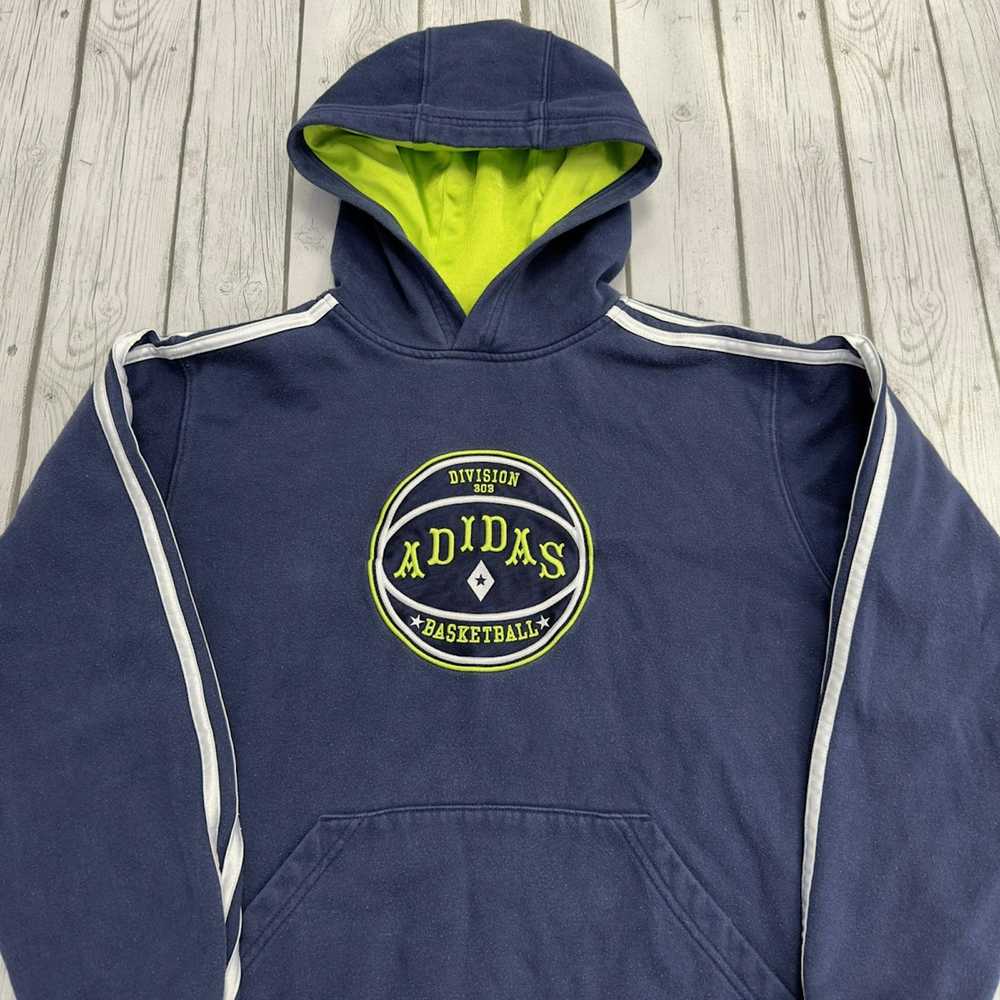 Adidas × Vintage Vintage Adidas Basketball hoodie - image 3