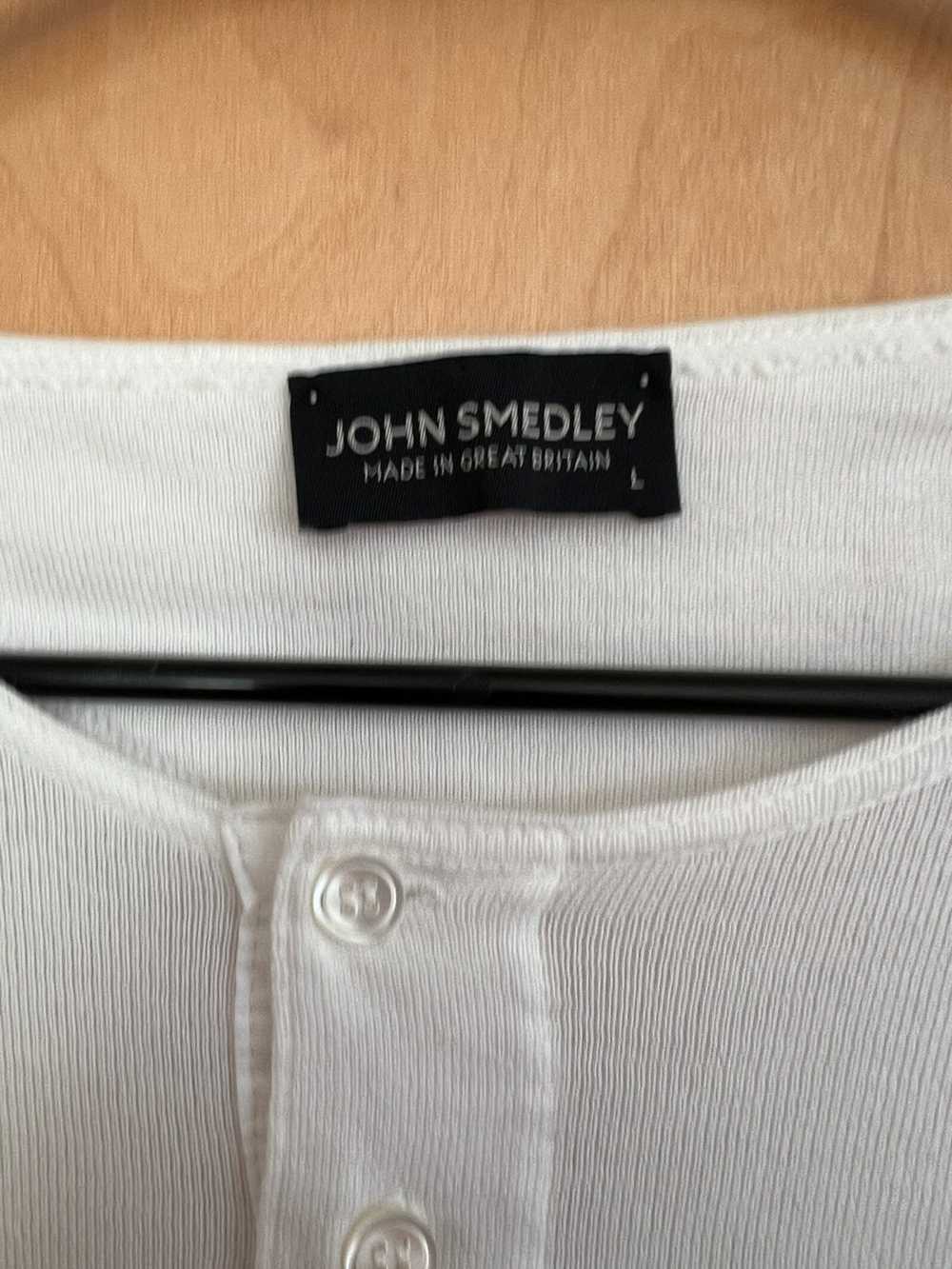 John Smedley John Smedley Long Sleeve White T Shi… - image 2