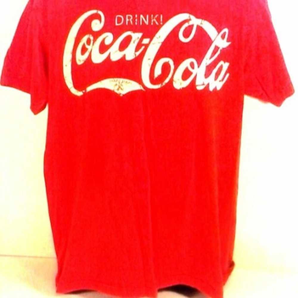 COCA-COLA VINTAGE BRAND T-SHIRT LARGE RED COKE AU… - image 3