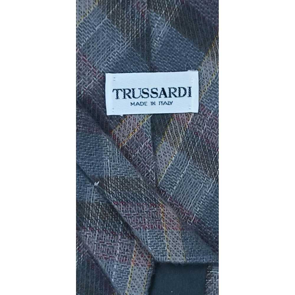 Trussardi TRUSSARDI Plaid & Check Wool Tie ITALY … - image 2