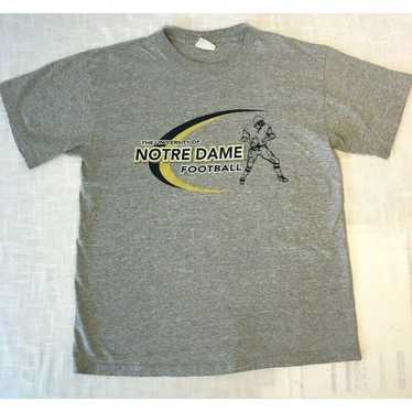 Vintage Notre Dam Football T Shirt Six L - image 1