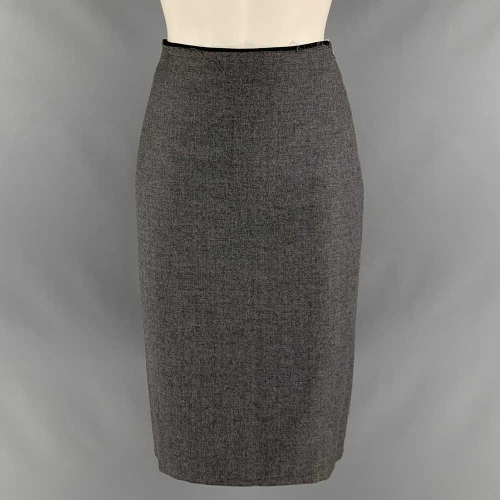 Other Grey Wool Polyester Pleated Pencil MidCalf … - image 1