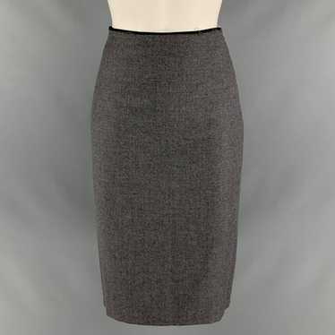 Other Grey Wool Polyester Pleated Pencil MidCalf … - image 1