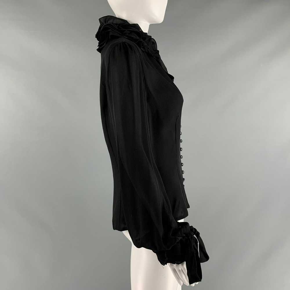 Other TULEH Black Ruffled Blouson Dress Top - image 3