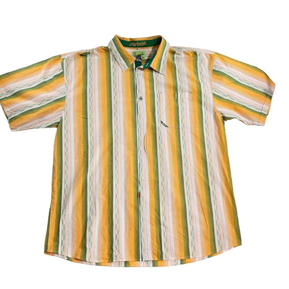 Akademiks Akademiks Button Shirt Mens 3XL Green Y… - image 1