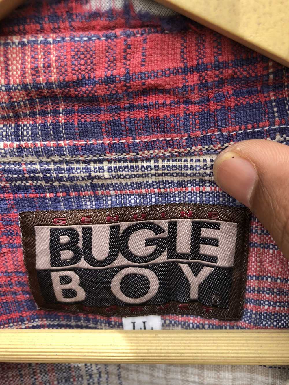Bugle Boy × Flannel Bugle boy Flannel Shirt butto… - image 8