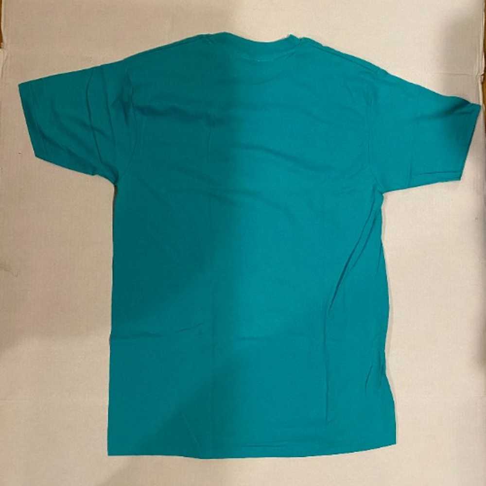 Vintage 90s Hanes Blue Blank Tee Shirt - image 5