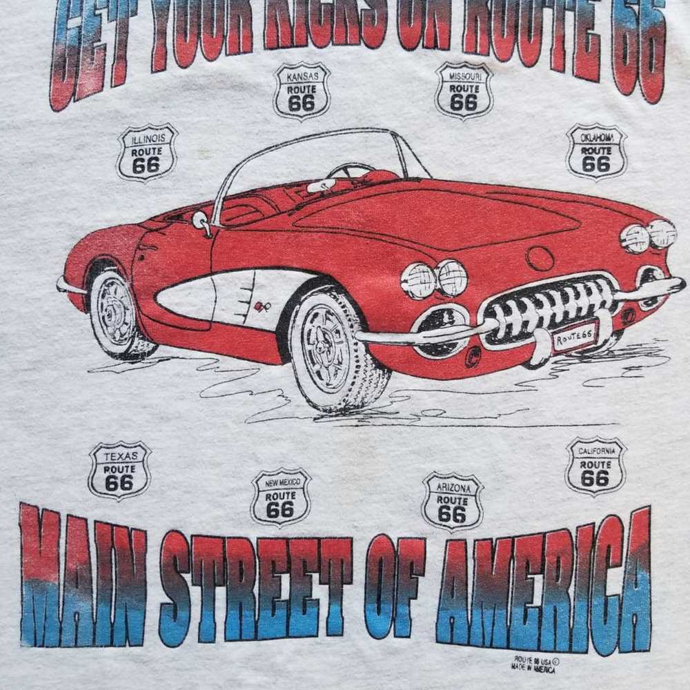 Vintage Corvette Route 66 t-shirt - image 1
