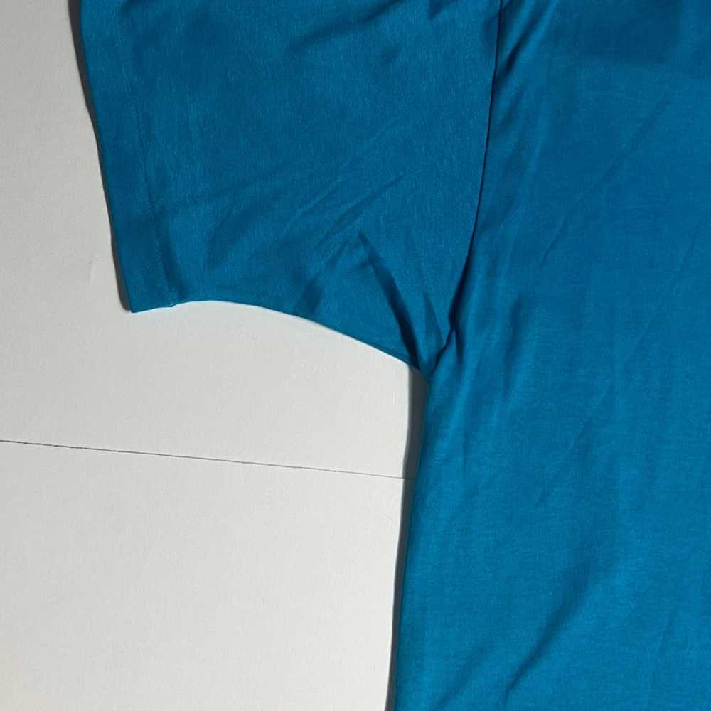 Jerzees Vintage Retro Blue/Green Teal T Shirt L D… - image 5