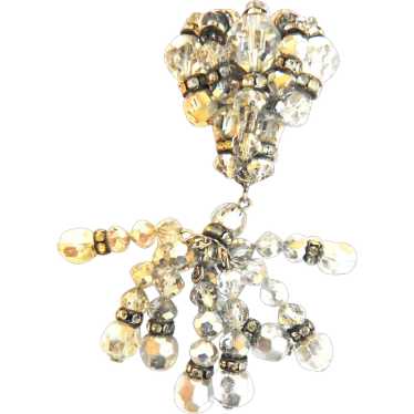 Exquisite Vendome Drippy Water Fall Brooch 1940s - image 1