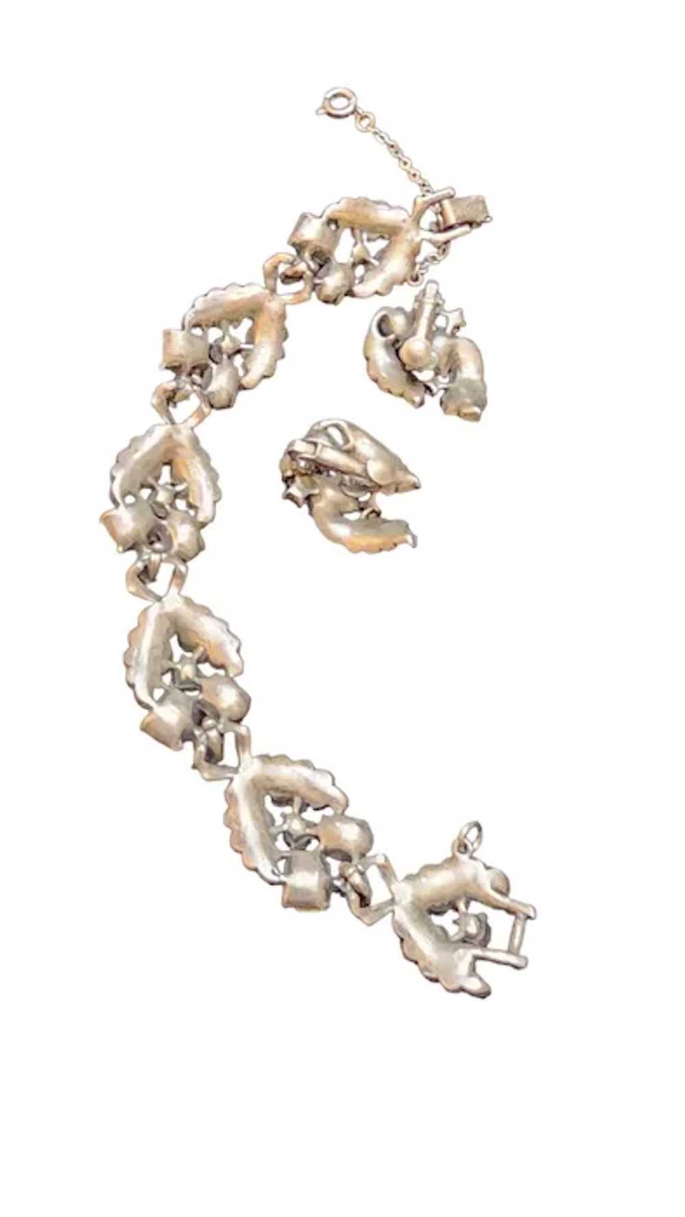 Vintage Coro Signed Demi Parure Bracelet Set (A28… - image 4