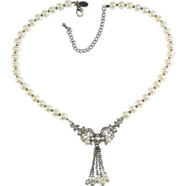 Lydell NYC Necklace Victorian Revival Style Faux … - image 1