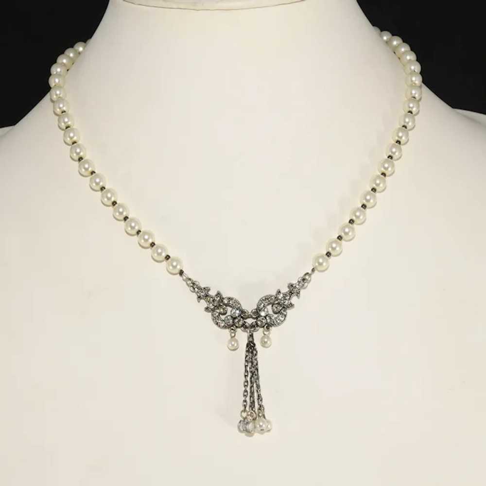 Lydell NYC Necklace Victorian Revival Style Faux … - image 2