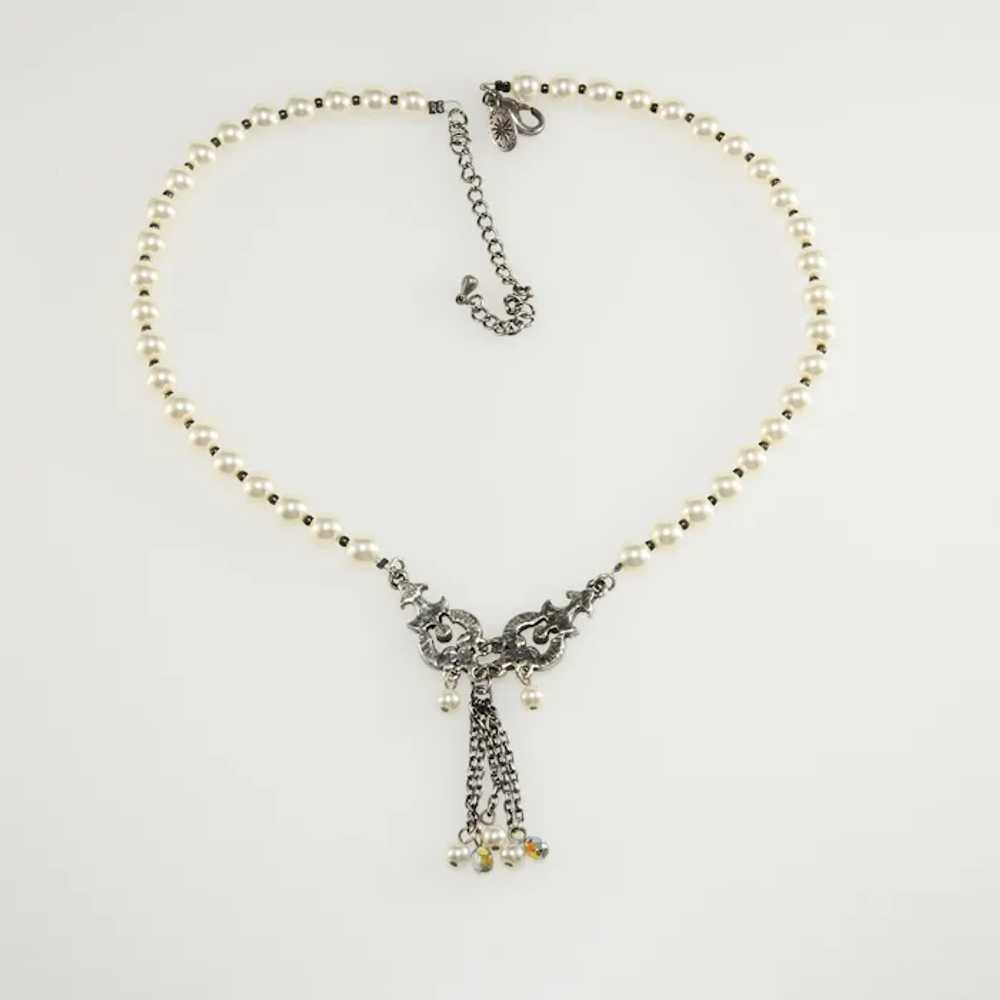 Lydell NYC Necklace Victorian Revival Style Faux … - image 3