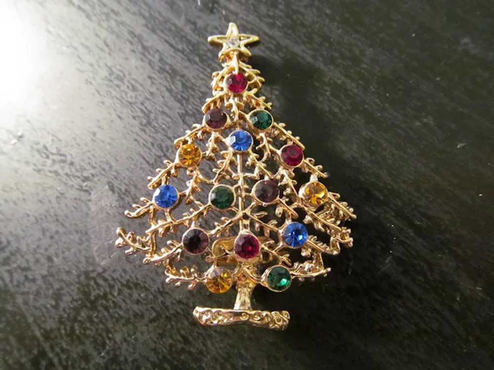 Eisenberg Ice Christmas tree pin - image 2
