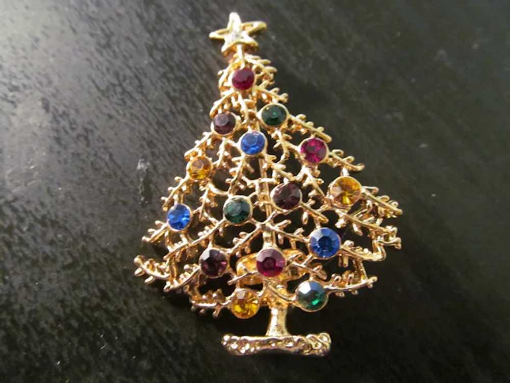 Eisenberg Ice Christmas tree pin - image 3