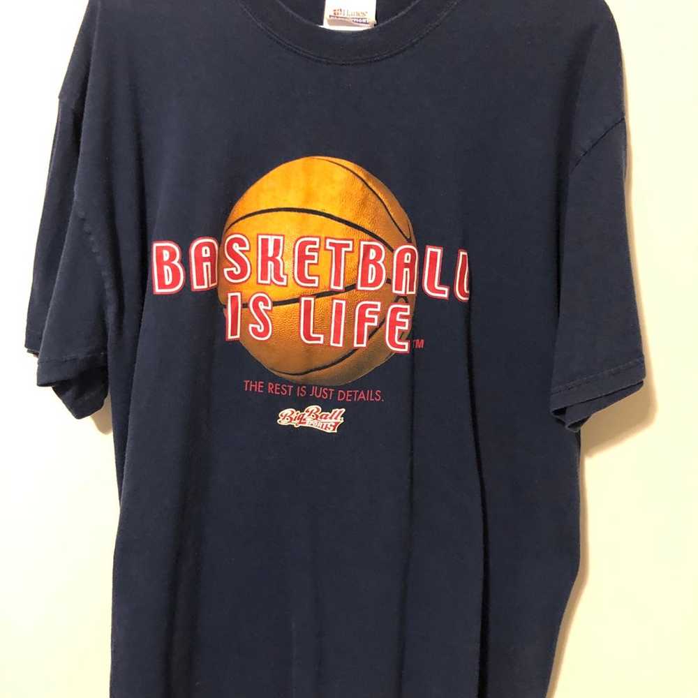 Vintage large Basketball is Life t-shirt in good … - image 1