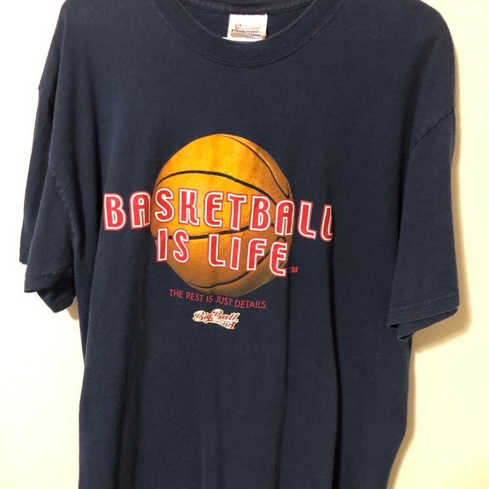 Vintage large Basketball is Life t-shirt in good … - image 3