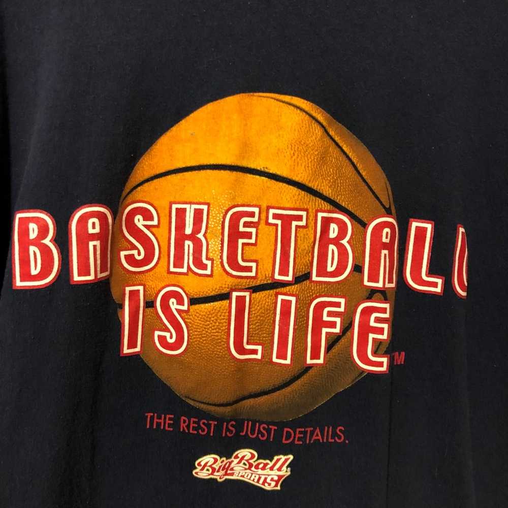 Vintage large Basketball is Life t-shirt in good … - image 4