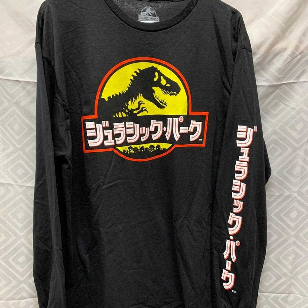 Jurassic World Long Sleeve Black Shirt Size L - image 1