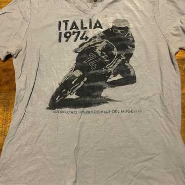 Vintage Lucky Brand Motorcycle Club T Shirt Womens XL Cropped and Cut 1990s  Vtg 