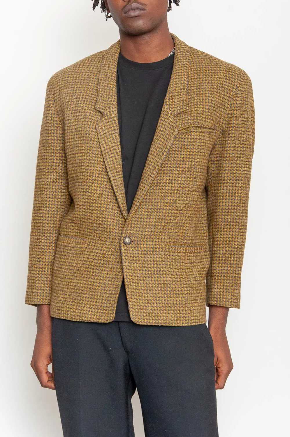 Checked wool jacket Yellow-brown With pattern - image 2