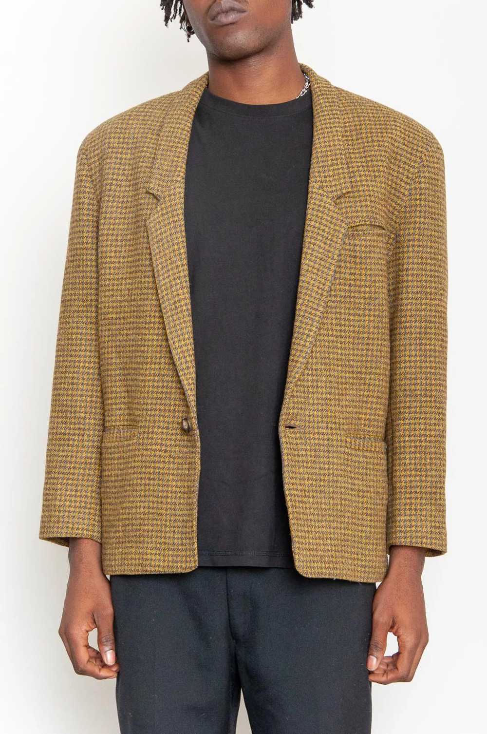 Checked wool jacket Yellow-brown With pattern - image 5