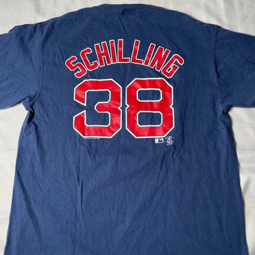 Vintage Y2K Curt schilling Boston Red Sox shirt s… - image 1