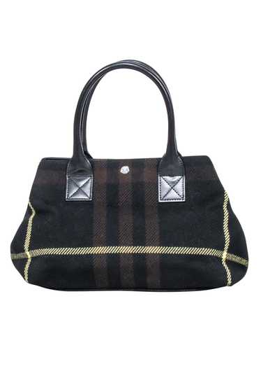 Burberry - Black, Brown, & Yellow Plaid Handbag