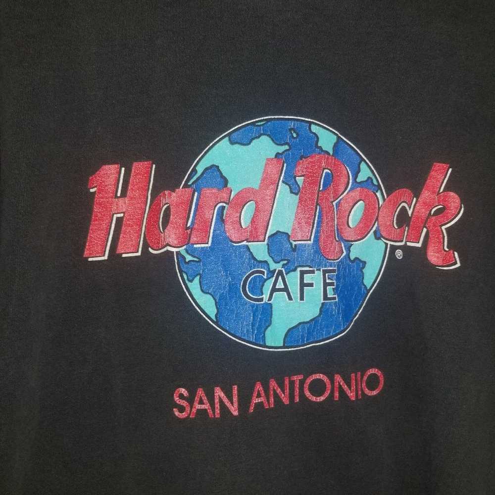 Vintage 90s Hard Rock Cafe San Antonio Tee Large - image 5