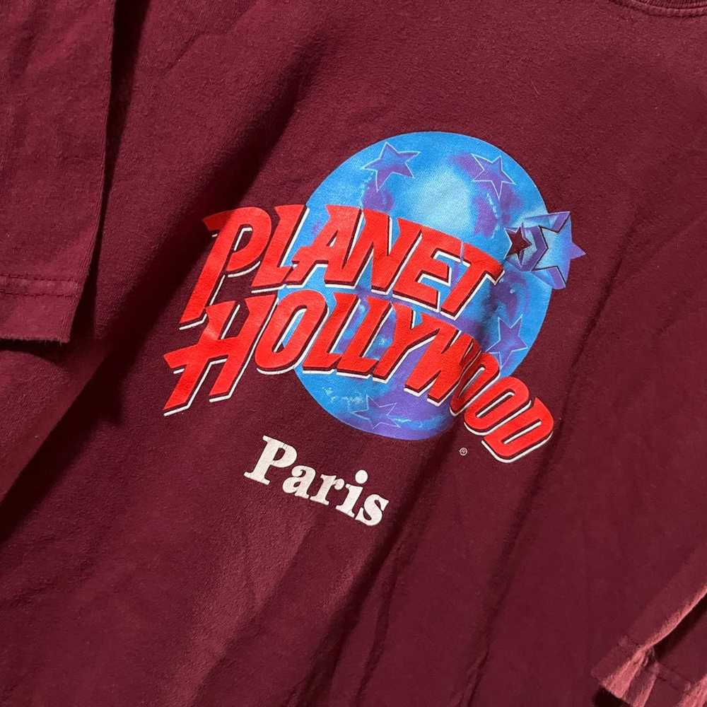 Vintage 1991 Planet Hollywood Paris T-Shirt - image 2
