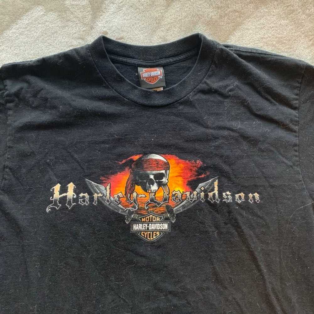 vintage pirate Harley-Davidson shirt - image 3