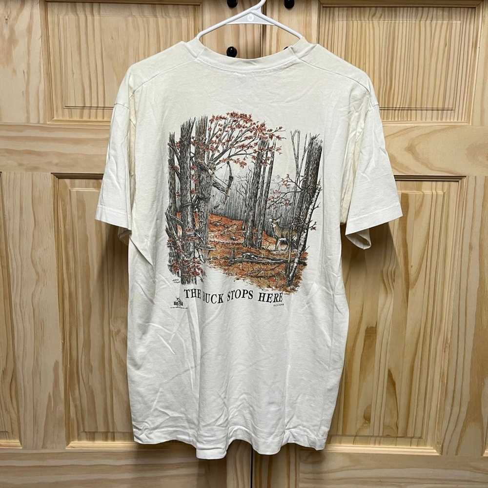 Vintage 1993 Buck Wear Bowhunting T-Shirt - image 4