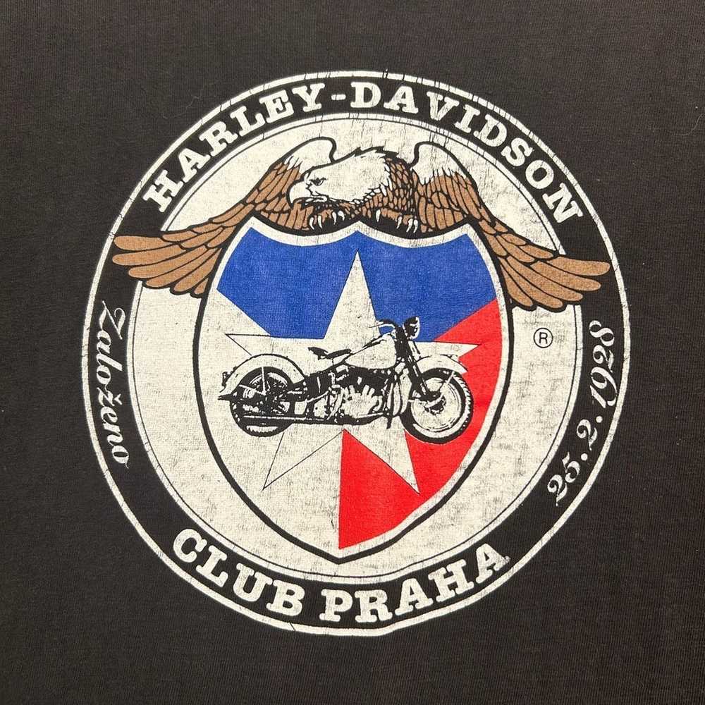 Vintage Prague Harley Davidson T Shirt - image 4